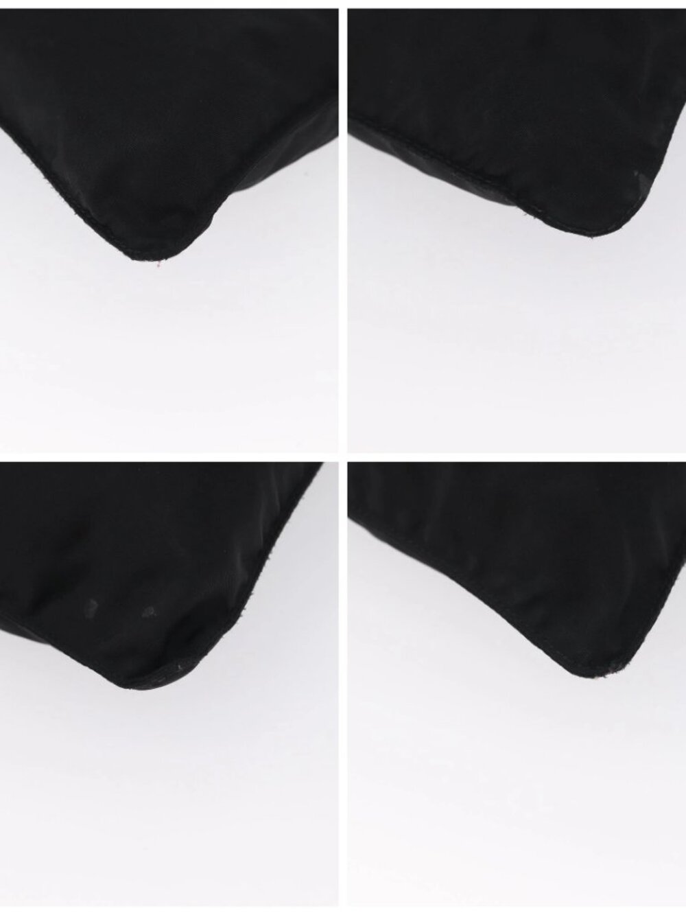 PRADA Shoulder Bag Nylon Black Silver - Picture 14 of 16